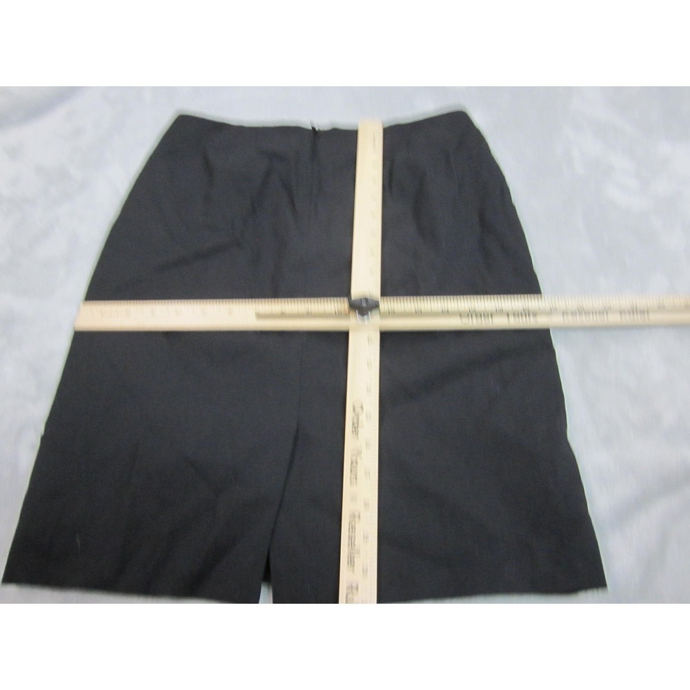 Brooks Brothers Pencil Skirt Womens 6P Black Woven Italy Career Professional - Picture 5 of 10